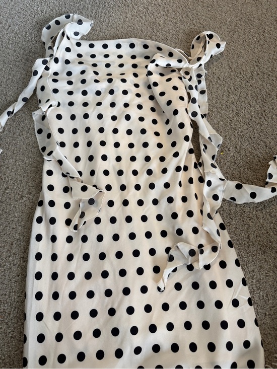 T.J.Maxx Dresses & Skirts - New with tags T. J.Maxx Cream and Black Polka Dot Dress